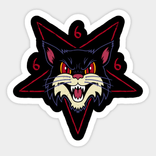 Satanic Cat Sticker